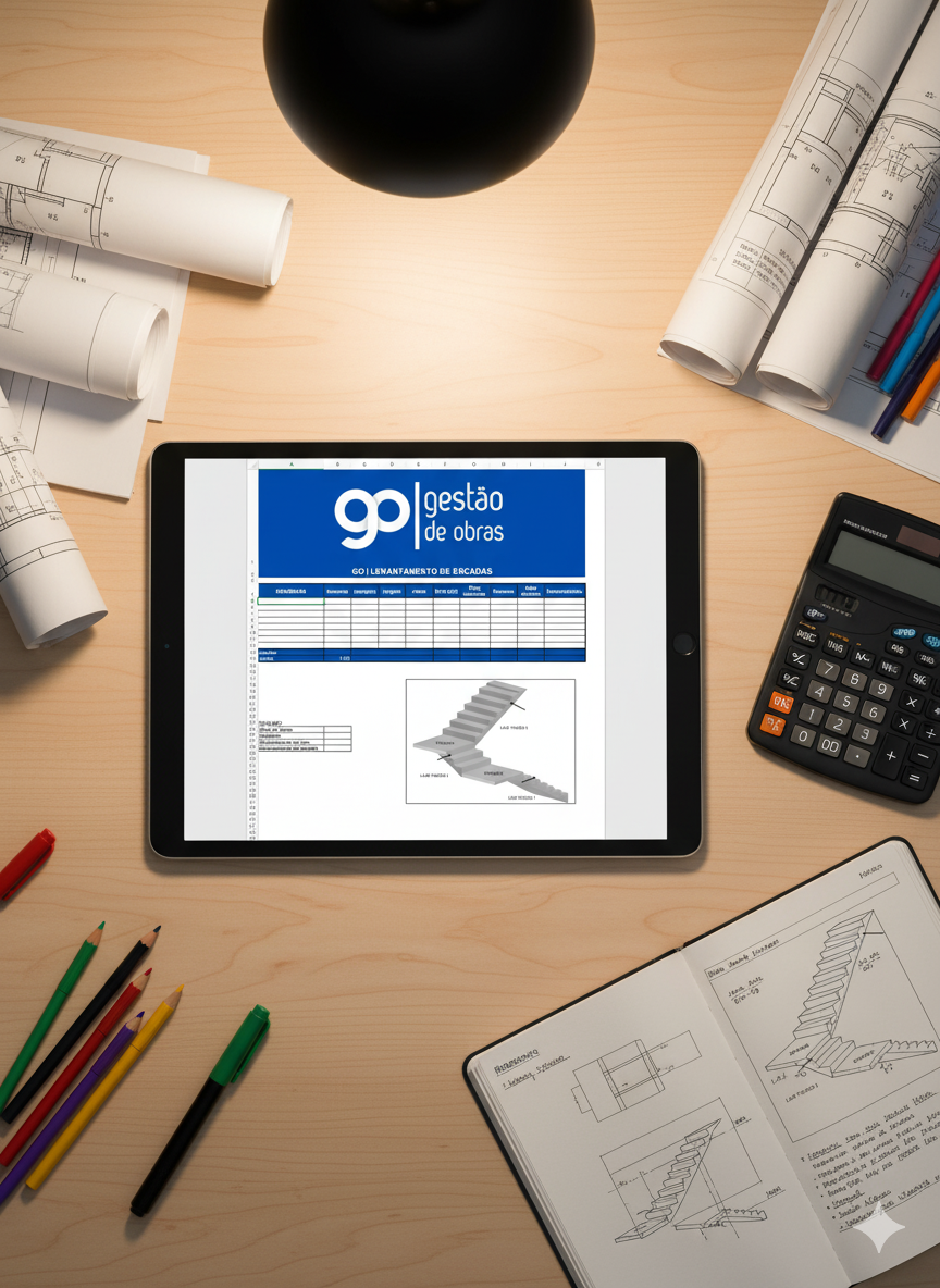 Mockup Levantamento de Escadas