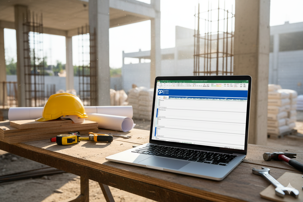 Mockup Controle de Obra em Campo